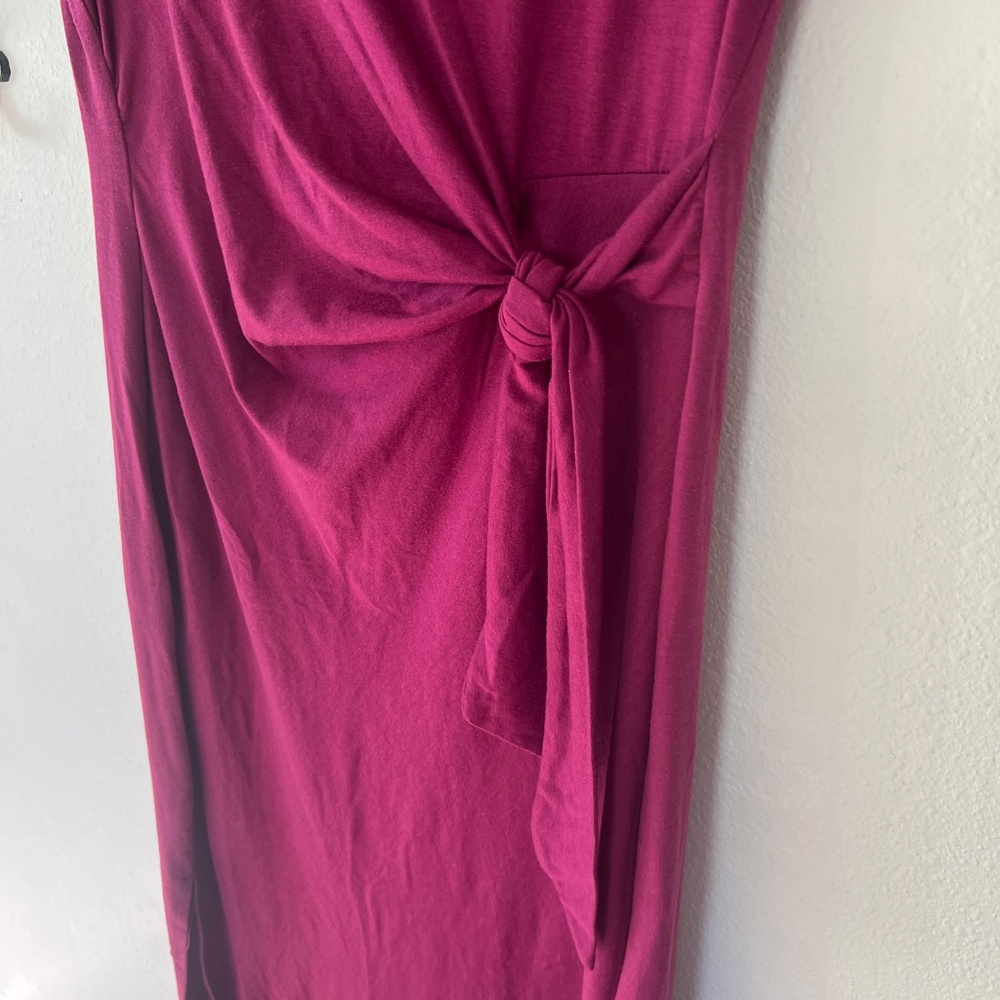 Raspberry Wrap Dress - Picture 2 of 3